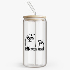 Банка с бамбуковой крышкой