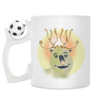 Кружка с футбольным мячиком