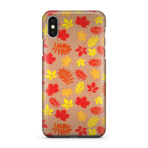 Чехол для iPhone X Осенние листья