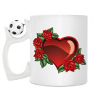 Кружка с футбольным мячиком