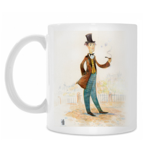 Кружка с принтом Джентльмен