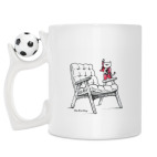 Кружка с футбольным мячиком