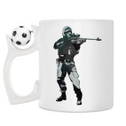 Кружка с футбольным мячиком