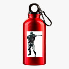 Металлическая бутылка 400 мл UV-DTF