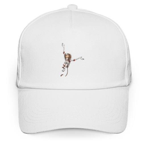 Кепка бейсболка с принтом Обезьянка Космонавт