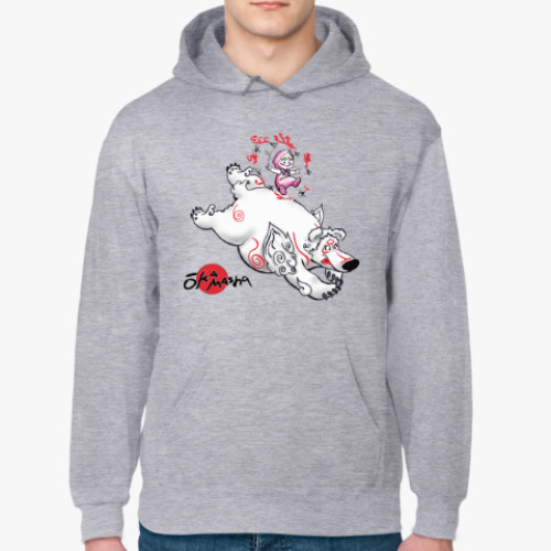 Толстовка худи с принтом Маша Okami