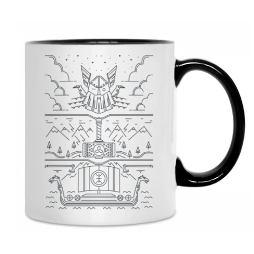 Кружка Викинги и Один