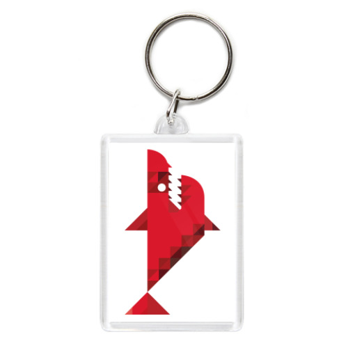 Брелок с принтом акула (shark)