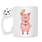 Кружка с футбольным мячиком