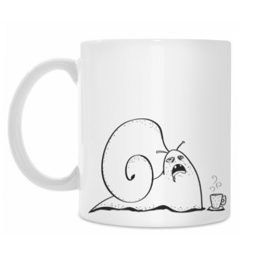 Кружка с принтом Утренняя улитка