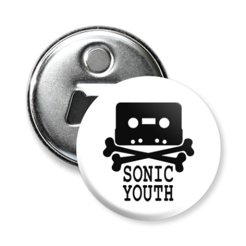 Магнит-открывашка с принтом Sonic Youth