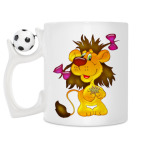 Кружка с футбольным мячиком