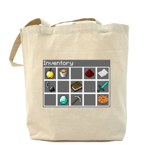 Сумка шоппер с принтом  'Minecraft Inventory'