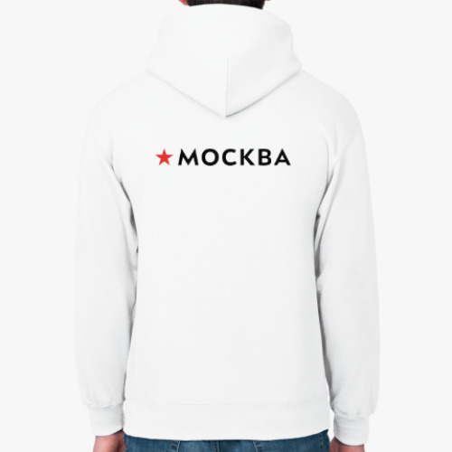 Толстовка худи с принтом логотип Москвы