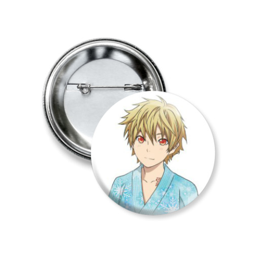 Значок 37мм с принтом Noragami Бездомный Бог Юкинэ