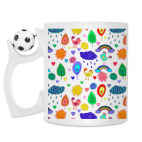 Кружка с футбольным мячиком