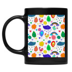 Кружка цветная UV-DTF