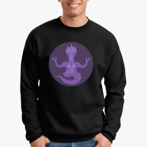 Свитшот с принтом Animal Zen: D is for Dragon