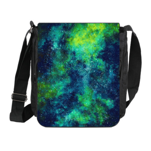 Сумка на плечо (мини-планшет) с принтом Космос