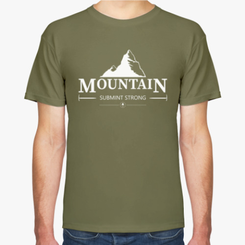 Футболка с принтом Горы. Знак.(Mountain)