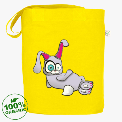 Сумка шоппер с принтом Зайка