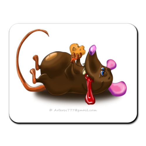 Коврик для мыши с принтом Love