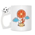 Кружка с футбольным мячиком