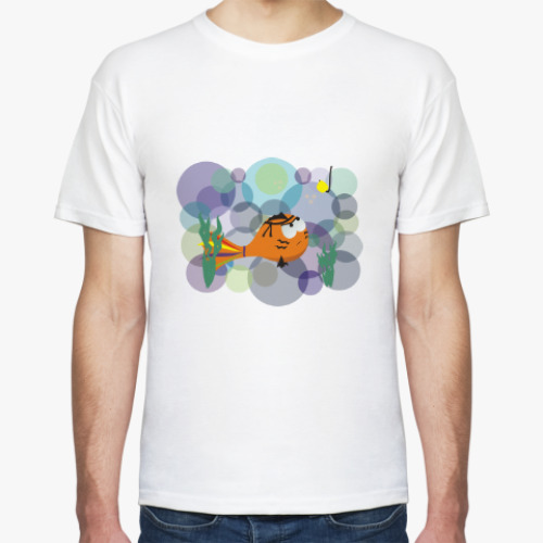 Футболка с принтом Рыбалка, аквариум, рыбки