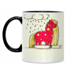 Кружка двухцветная