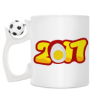 Кружка с футбольным мячиком