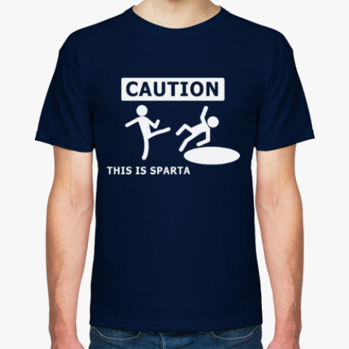 Футболка Caution: this is Sparta