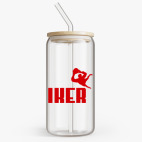 Банка с бамбуковой крышкой