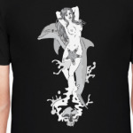 девушка с дельфином