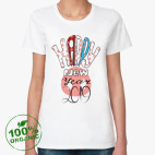 Женская футболка органик