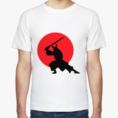 Футболка с принтом Самурай