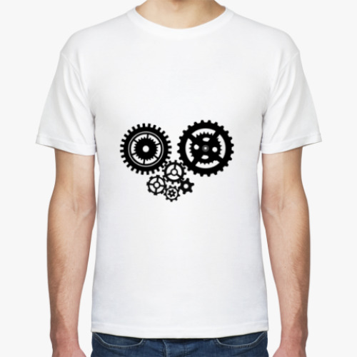 Футболка с принтом Механизм сердца