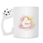 Кружка с футбольным мячиком