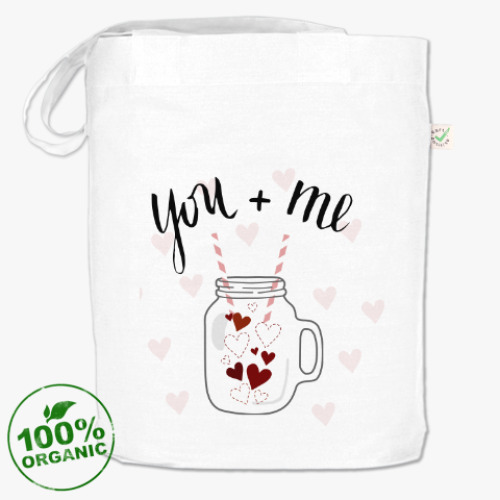 Сумка шоппер с принтом Смузи с любовью