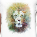 Лев, акварель