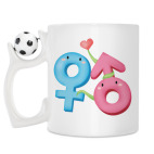 Кружка с футбольным мячиком