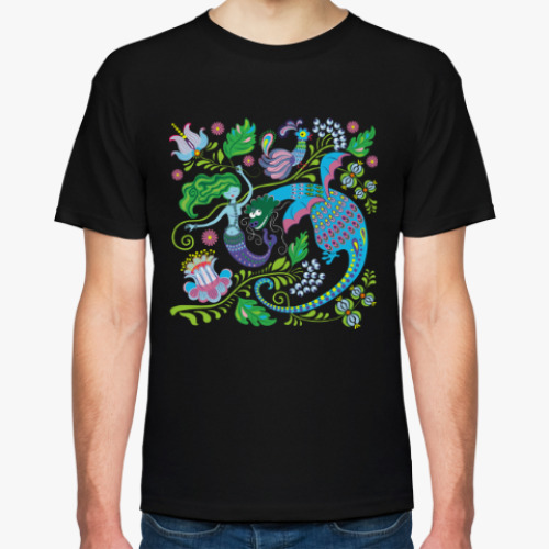 Футболка Русалка и дракон