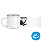 Кружка металлическая белая (круговая запечатка)