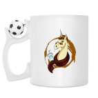 Кружка с футбольным мячиком