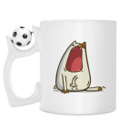 Кружка с футбольным мячиком