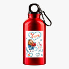 Металлическая бутылка 400 мл UV-DTF