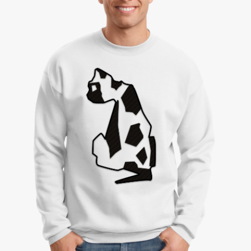 Свитшот с принтом Пятнистый Кот