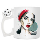 Кружка с футбольным мячиком