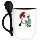 Кружка с ложкой