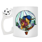 Кружка с футбольным мячиком