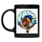 Кружка цветная UV-DTF